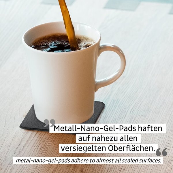 Porzellan Magnet-Henkel-Tassen 2er Set (Pads in BLACK)