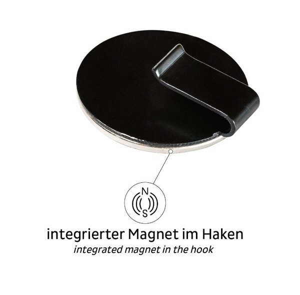 Silwy Magnet-Haken CLEVER BLACK
